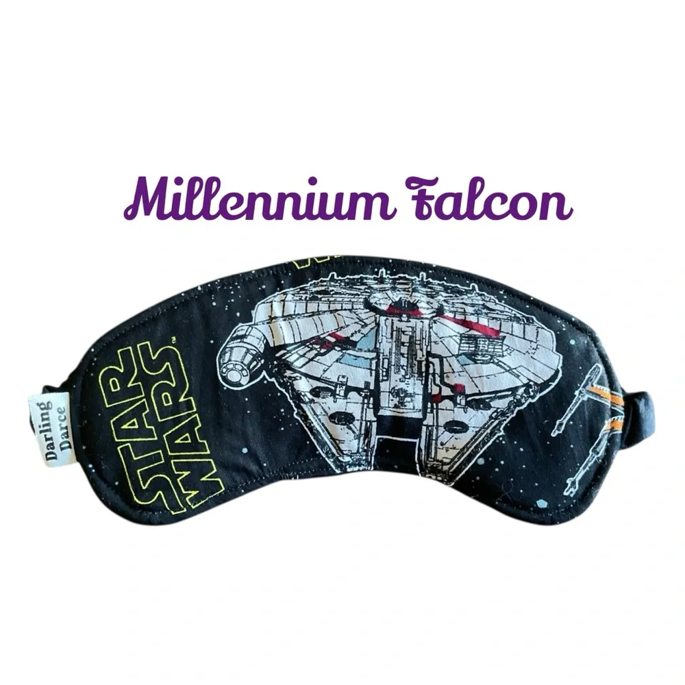 Star Wars Millennium Falcon Theme Kids Sleep Mask - Black